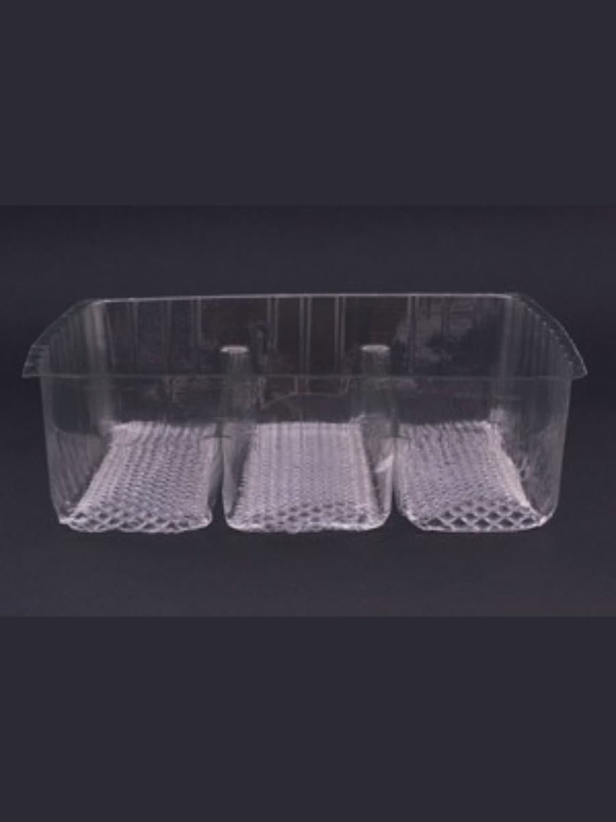 3 Compartment Disposable PET Biscuit Tray 4