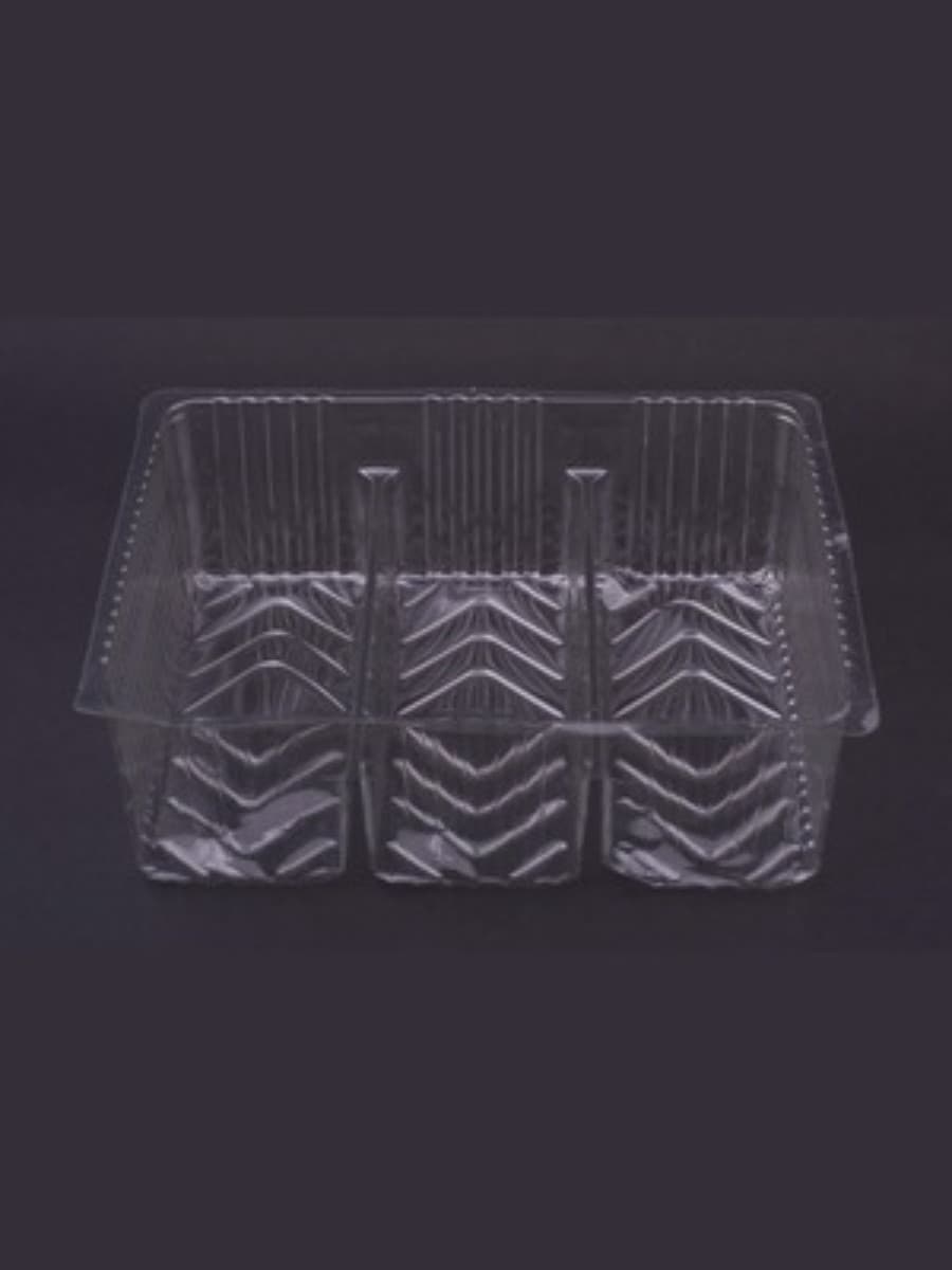 Three Compartment Plastic Biscuit Packaging Tray 5
