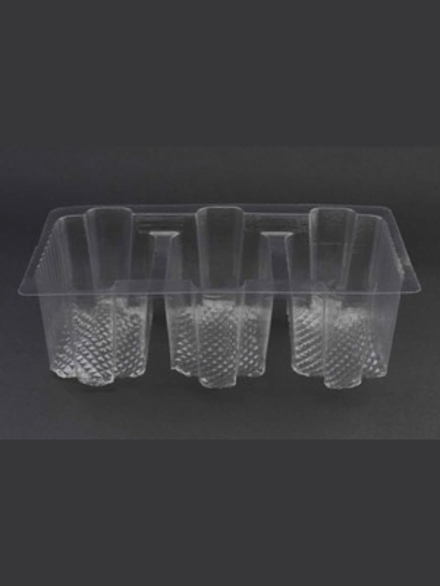 Three compartment food packaging tray 3