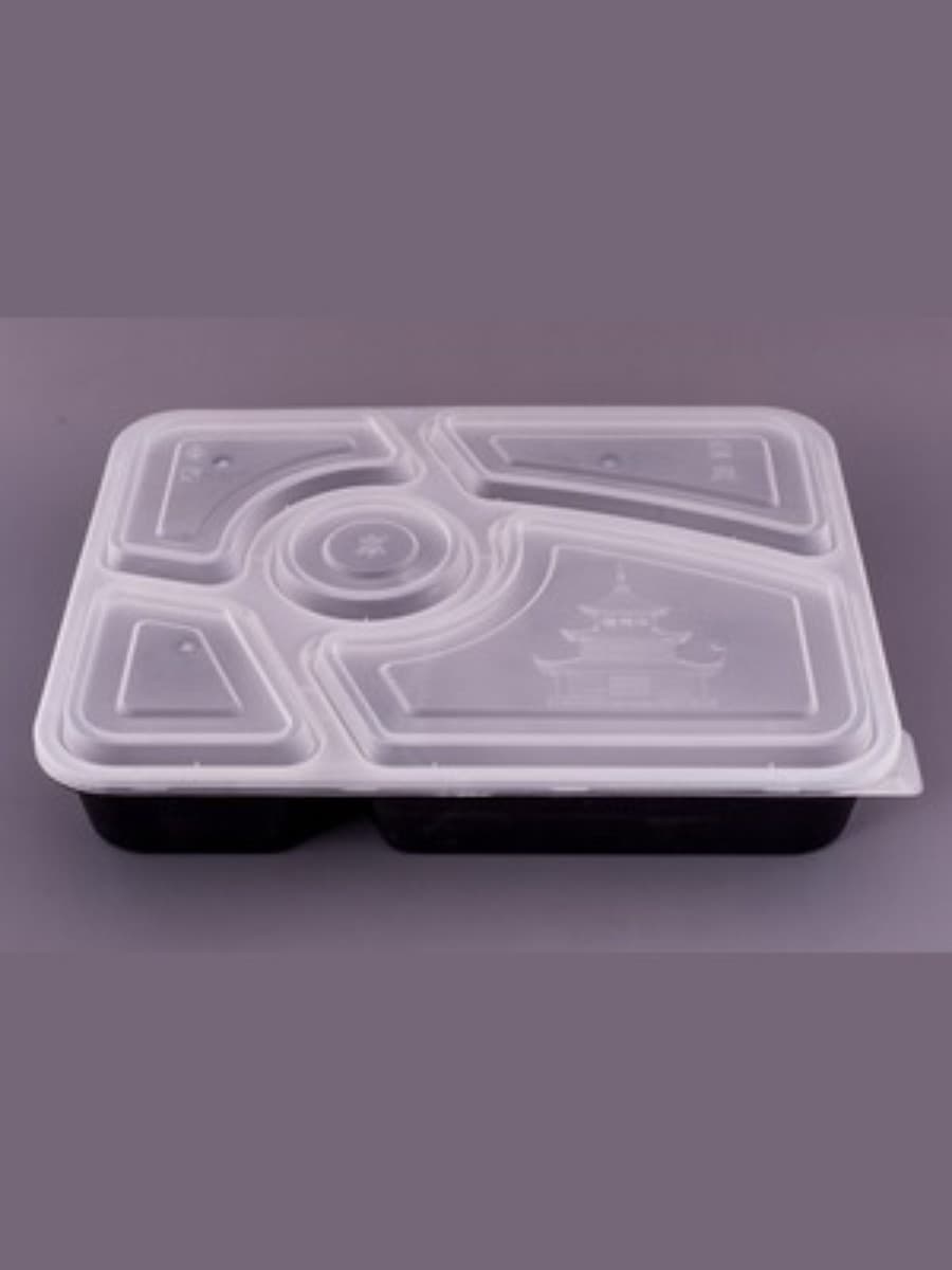 Container PP02-TP 5 CHEMBER BIG (BLACK) 5