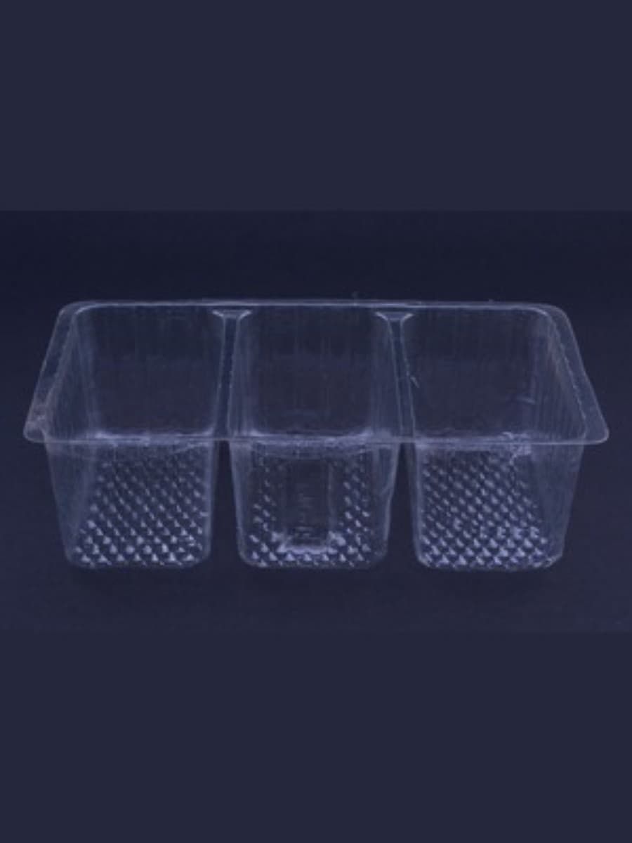 three-compartment packaging snacks, biscuits, and bakery goods tray 3