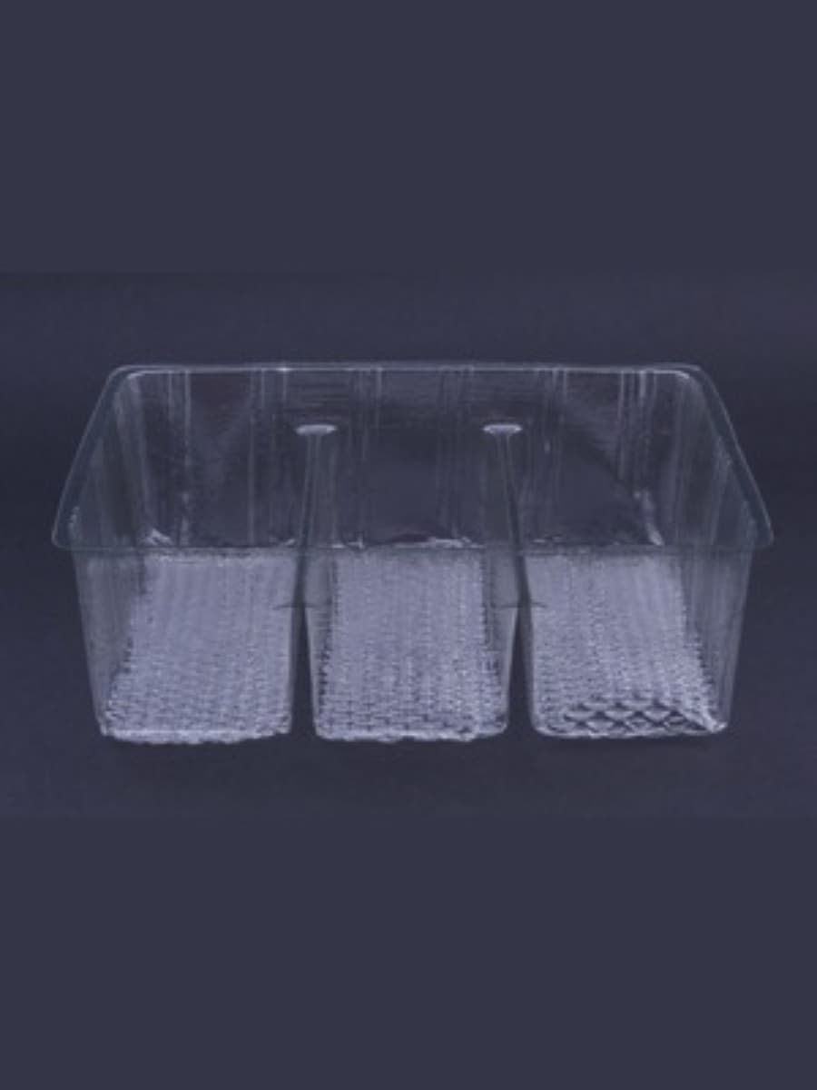 3-compartment biscuit or cookie tray