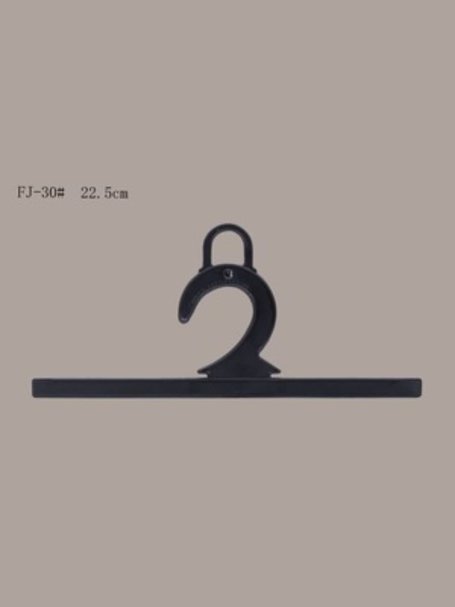 black 22.5 cm plastic header hanger
